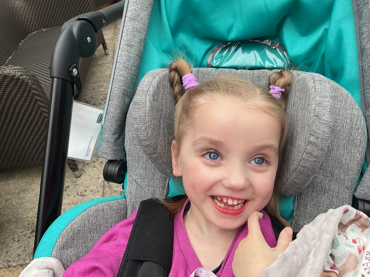 Smile! We're half way through the week 😀 Some gorgeous smiles from Skye on a recent hospice session, where we listened to music, sang nursery rhymes, and explored the new sensory room.