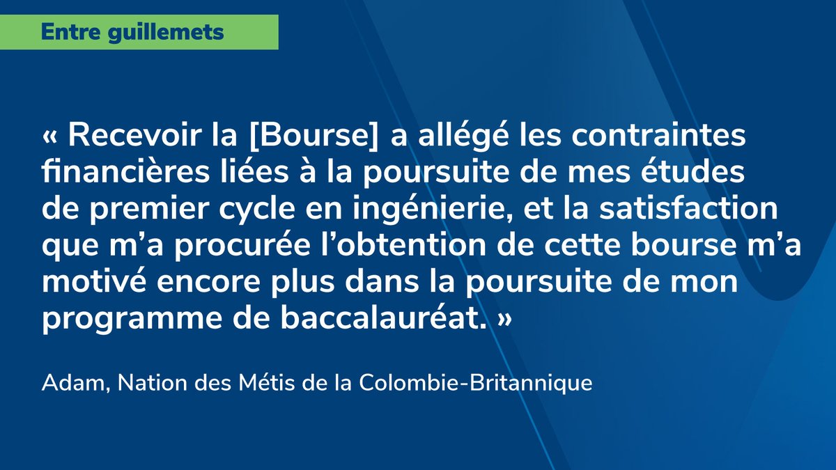 Six récipiendaires de @Indspire ont reçu une Bourse NAV CANADA d’éducation des Autochtones. Quel plaisir de voir les retombées directes de cette bourse pour Adam, un étudiant en ingénierie des biosystèmes à l’Université du Manitoba. #DiversitéEtInclusion