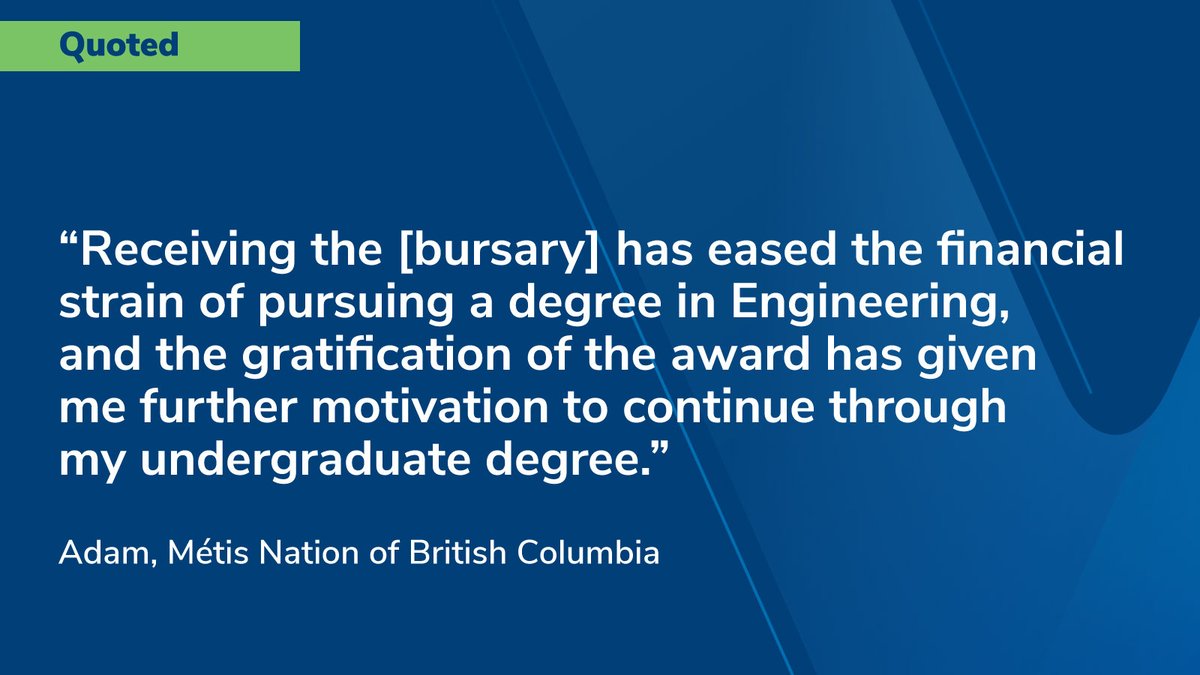 Six @Indspire recipients received the NAV CANADA Indigenous Education Bursary to support their educational opportunities. We were excited to see the direct impact this bursary had on Adam, a Biosystems Engineering student at the University of Manitoba. #DiversityAndInclusion