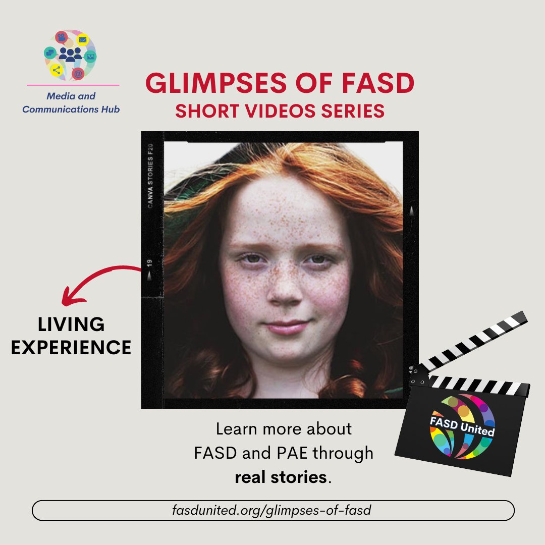 Learn more about people living with FASD. Brenna is a loving, friendly individual whose creativity and kindness allow her to shine. Watch her Glimpse of FASD and share your own story beginning in May! #GlimpsesofFASD bit.ly/MeetBrenna