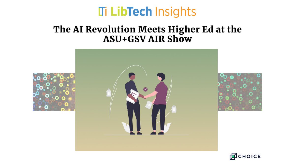 Now on #LTIBlog Choice's editorial director Bill Mickey shares insights from the ASU+GSV AIR (AI Revolution in EDU) Show on the #AI vendor market for #highered, including new uses and growing problems with AI tools ow.ly/6jLH50Rno9h #GenerativeAI #EduTech
