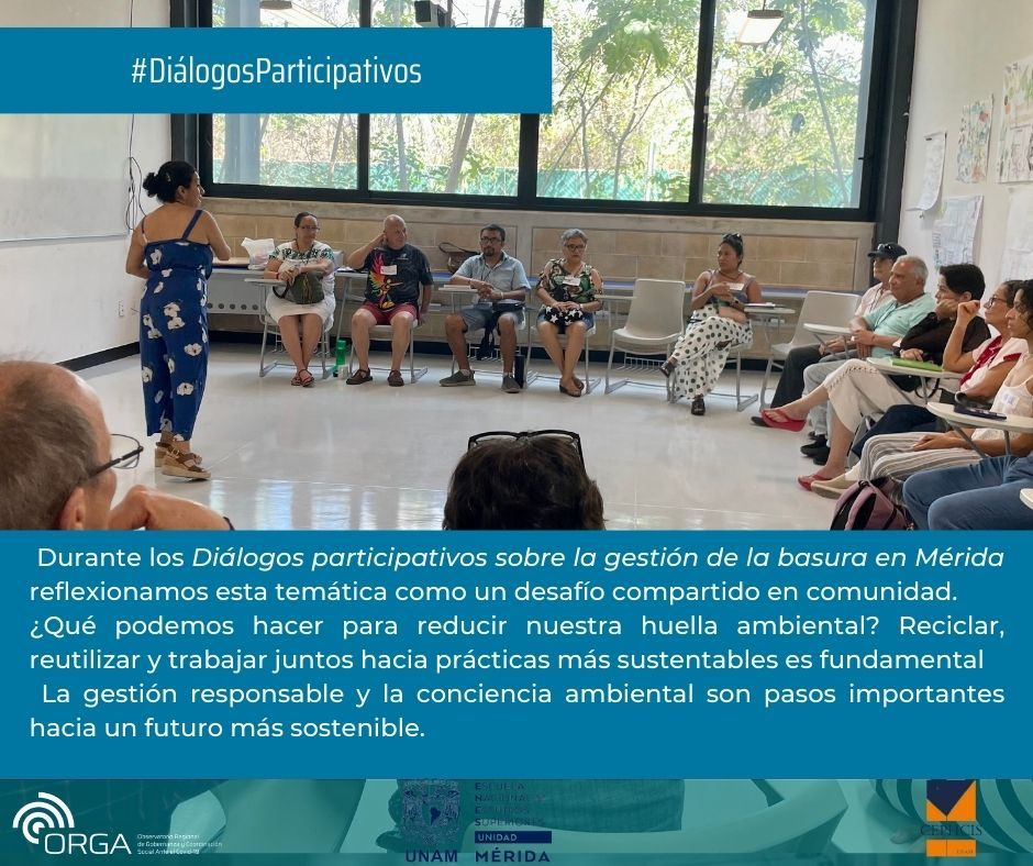 ¿Cómo podemos adaptar nuestro consumo para vivir de manera más sostenible? 🤔🌍Reflexiones dentro de los #diálogosparticipativos sobre la #gestión de la basura en Mérida. 
¡Queremos escucharte! 💬 Comparte tus ideas en la sección de comentarios👇👇👇
#ORGA#UNAM #FuturoSostenible