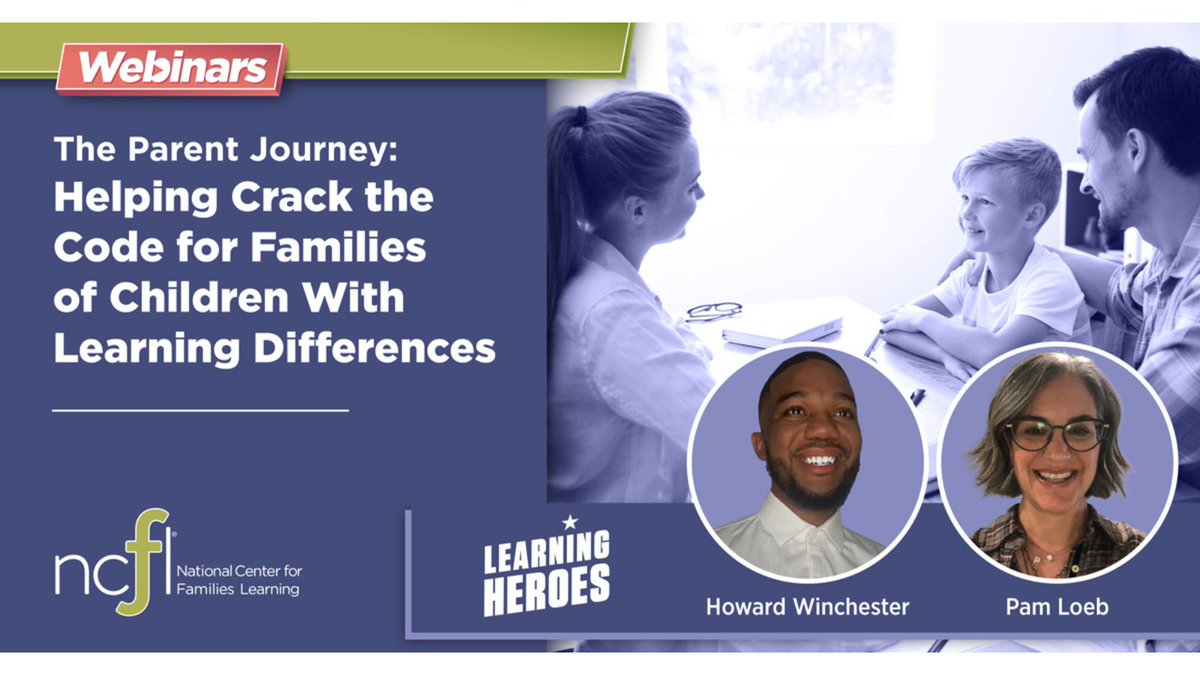 This #WorldAutismMonth, gain new strategies to support children with learning differences. In our recent #Webinar, 'The Parent Journey,' experts from @BeALearningHero shared actionable research findings from families whose kids learn differently: familieslearning.org/webinars/