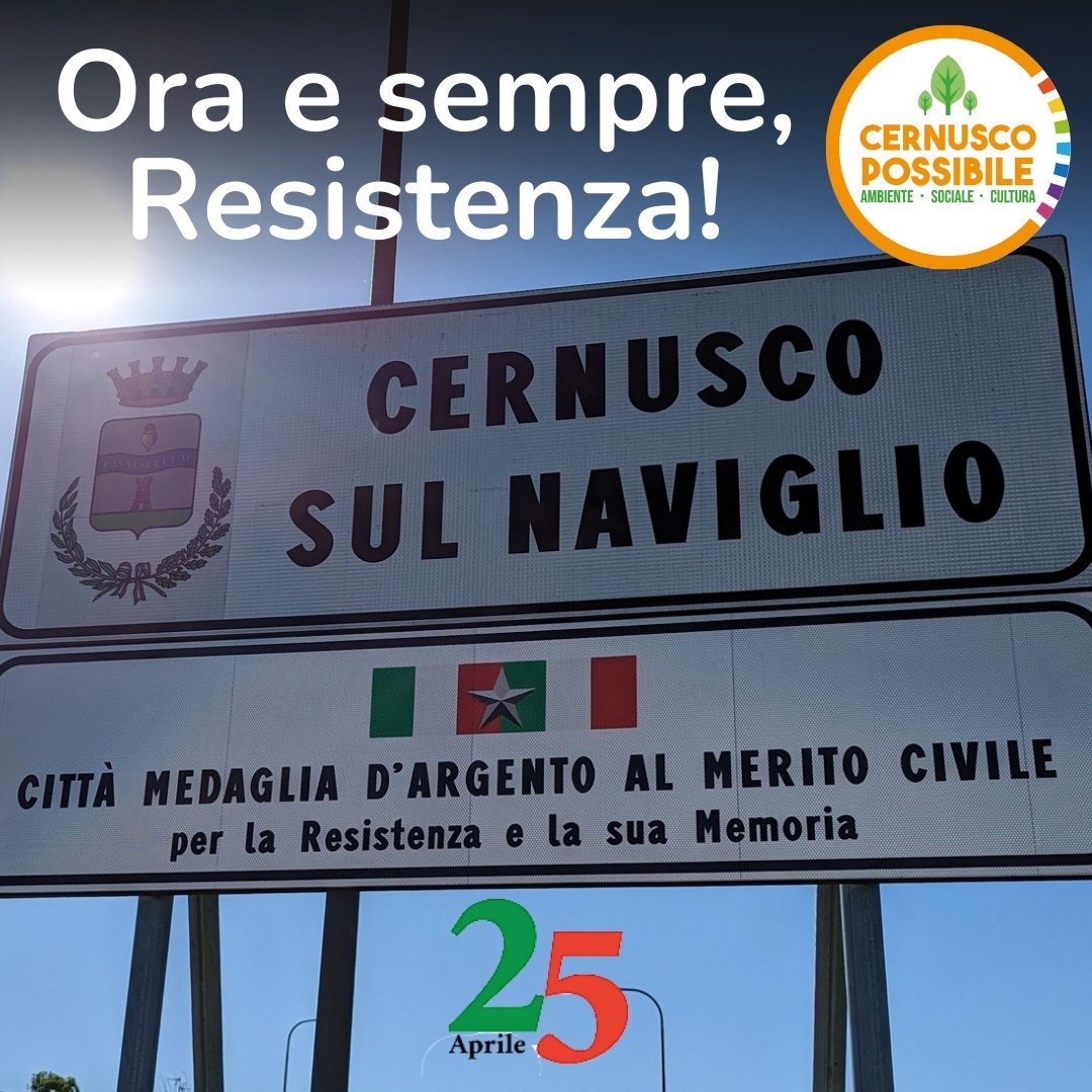 cernuscoposs's tweet photo. Questo 25 aprile è un po' particolare perchè sono state affisse agli accessi di Cernusco sul Naviglio le targhe "Città medaglia d'argento al merito civile per la Resistenza e la sua Memoria" conferita alla nostra città nel 2022. 
https://t.co/ydnduJdKM7 https://t.co/lTzRr0pZVF
