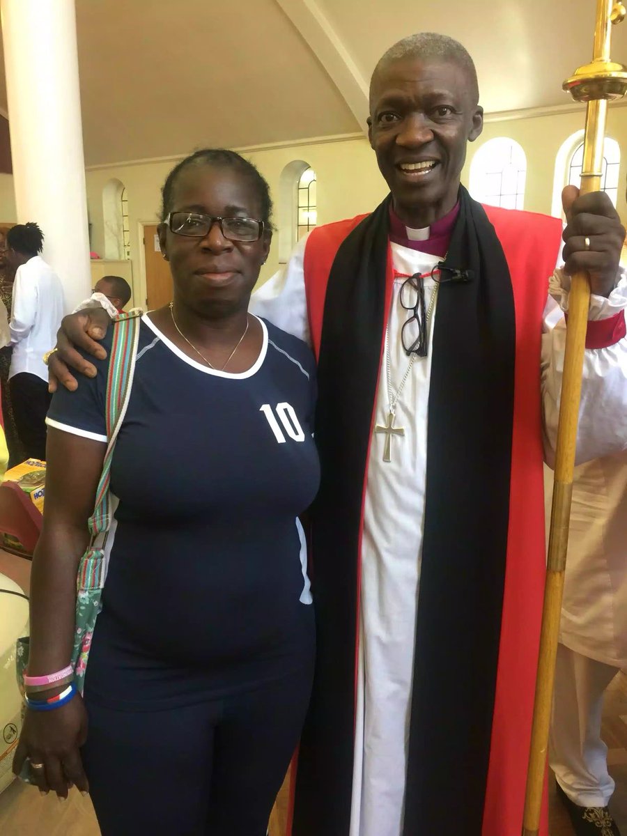 With Bishop Karowei at Sandhurst school in Catford, remembering all the children and teachers who were killed in the bombing raid during the war. This was at the start of his rein as Bishop of Woolwich in 2018. He looks so well. ⁦@BishopSouthwark⁩