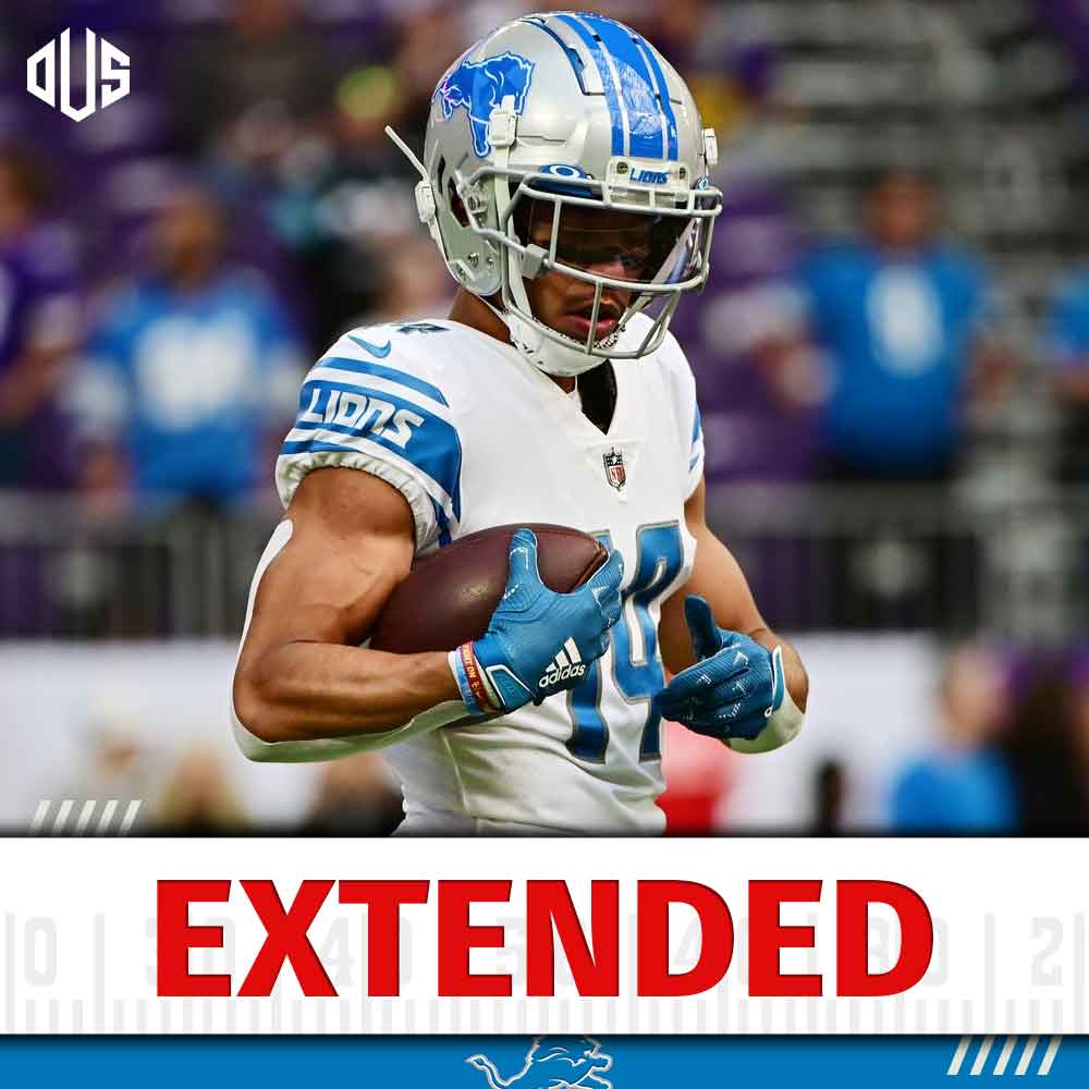 fantasynowplus's tweet photo. The #Lions have a deal for one of the top young talents, agreeing on an extension for WR Amon-Ra St. Brown. He gets 4 years and more than $120M with $77M guaranteed, per Ian Rappaport.
The deal makes him the highest-paid WR in the NFL. #Lions #ARSB #SunGod #NFL #News https://t.co/dB1vBpsDVt