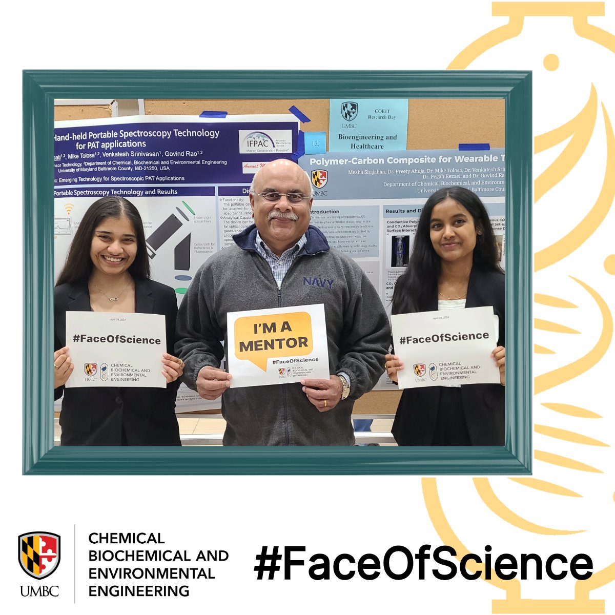 UMBC_CBEE's tweet photo. Tithi Prajapati and Mesha Shajahan are #undergraduate researchers who are the #FACEOFSCIENCE at #UMBC with their mentor Dr. Govind Rao, Director of #CAST @umbc @enhancescience #UMBCEngineering
https://t.co/x1PzEVV587
https://t.co/E1NUkRwffX https://t.co/xEfe8JFcsb