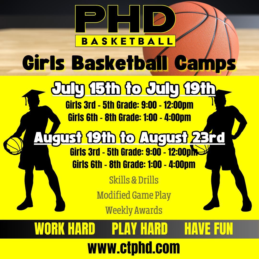 Boys & Girls Basketball Camps - Register Today. buff.ly/3NzCTdv #phdhoops #ctbb #ctgb