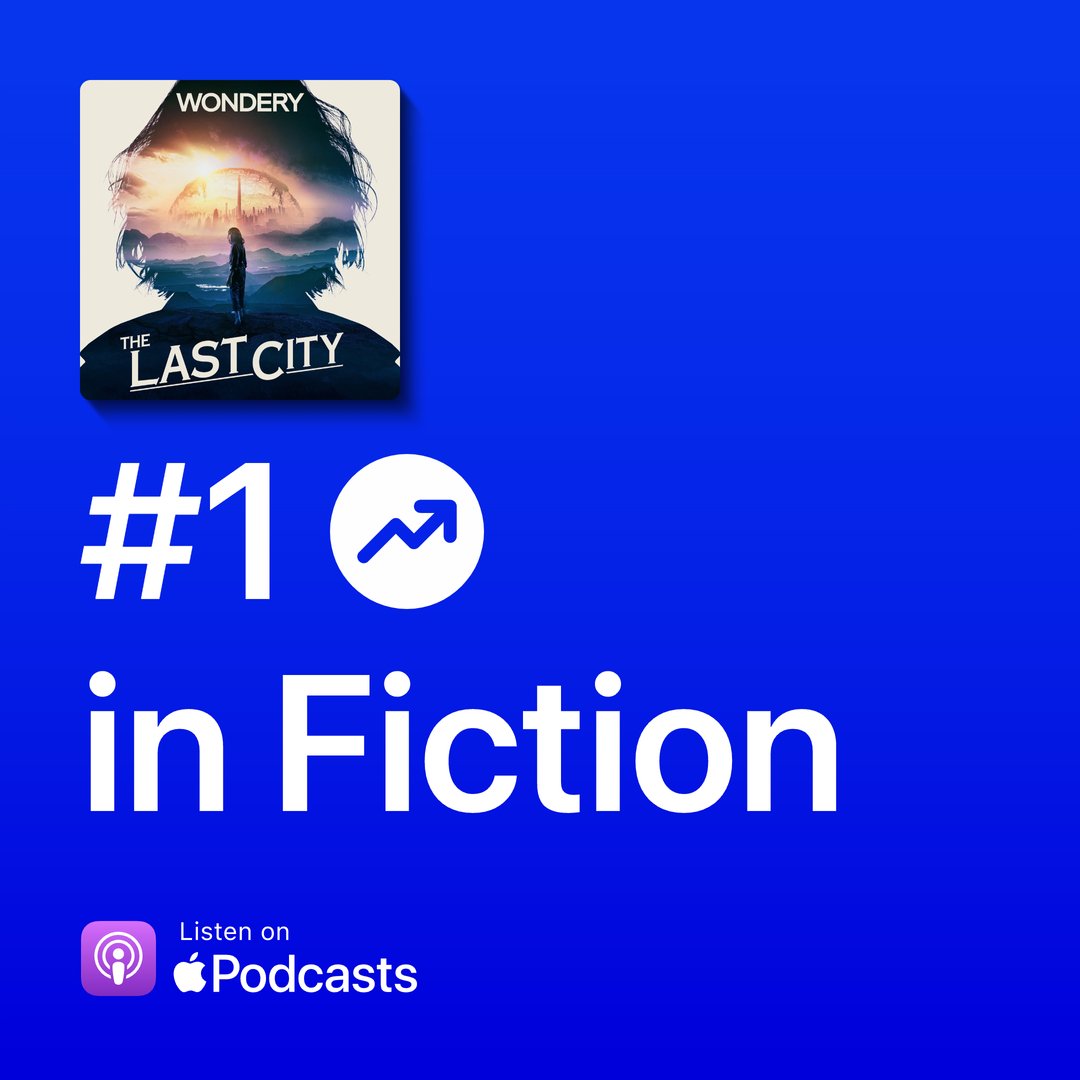 Fiction podcast lovers, this one is for you! @ApplePodcasts just named The Last City as the #1 fiction podcast this week! Hear what the hype is all about here: wondery.fm/TheLastCity