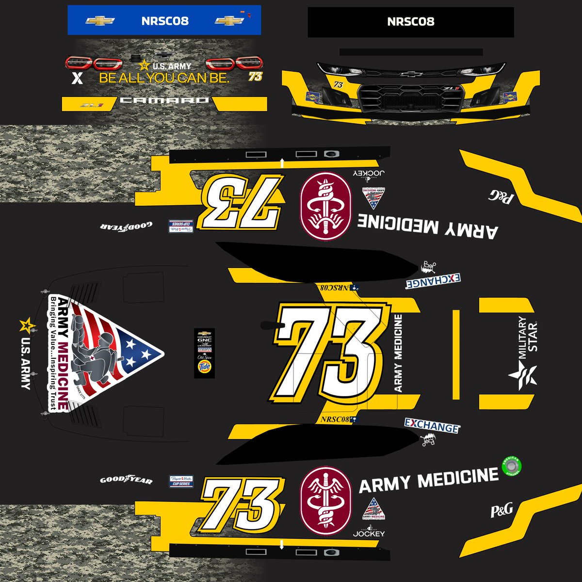 My papermate @USArmy paint schemes and variants #roracing #USArmy #armyreserve #armyrotc #armymedicine