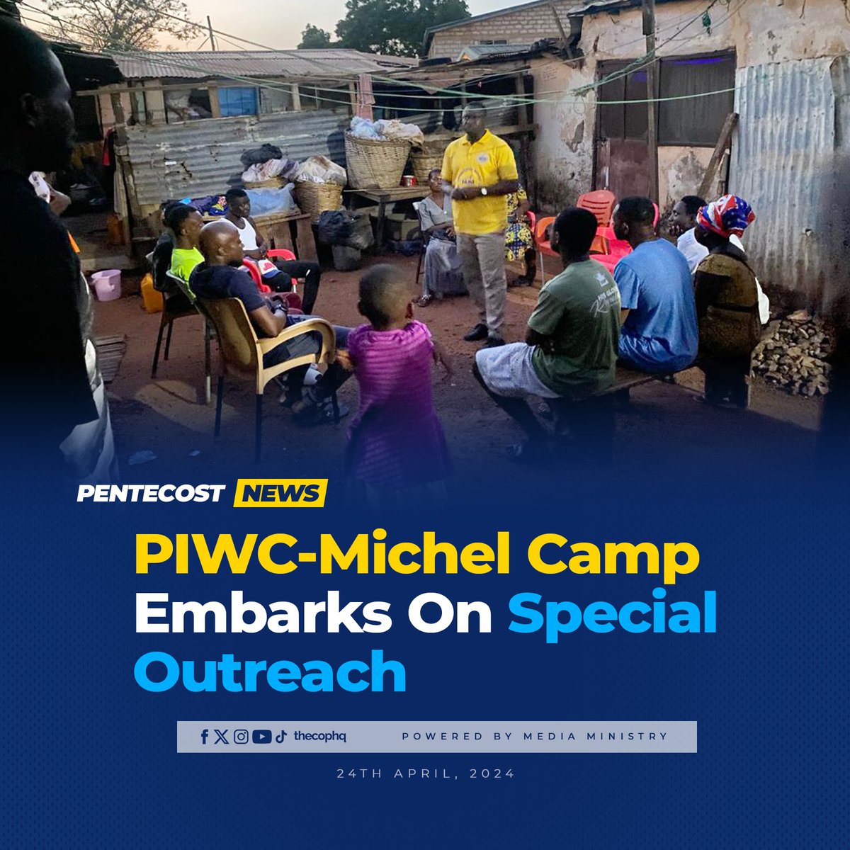 thecophq's tweet photo. The @piwc_michelcamp, organized a special outreach where they fed and evangelised to 500 people in orphanages, police cells, ghettos, and slums.
🌐 | Read more: https://t.co/BMy3ekegaQ
#PentecostNews | #APeopleUnleashed | #PossessingTheNations https://t.co/6e7upqcJdT