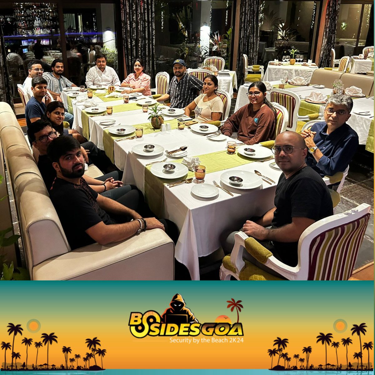 🌟 The BSidesGoa team is all set and assembled at Planet Hollywood Resort, eagerly awaiting to host you all! 🎉 Get ready for an unforgettable experience filled with cybersecurity insights, networking opportunities, and enriching discussions. See you soon! 🚀🔒 

Our Team :-