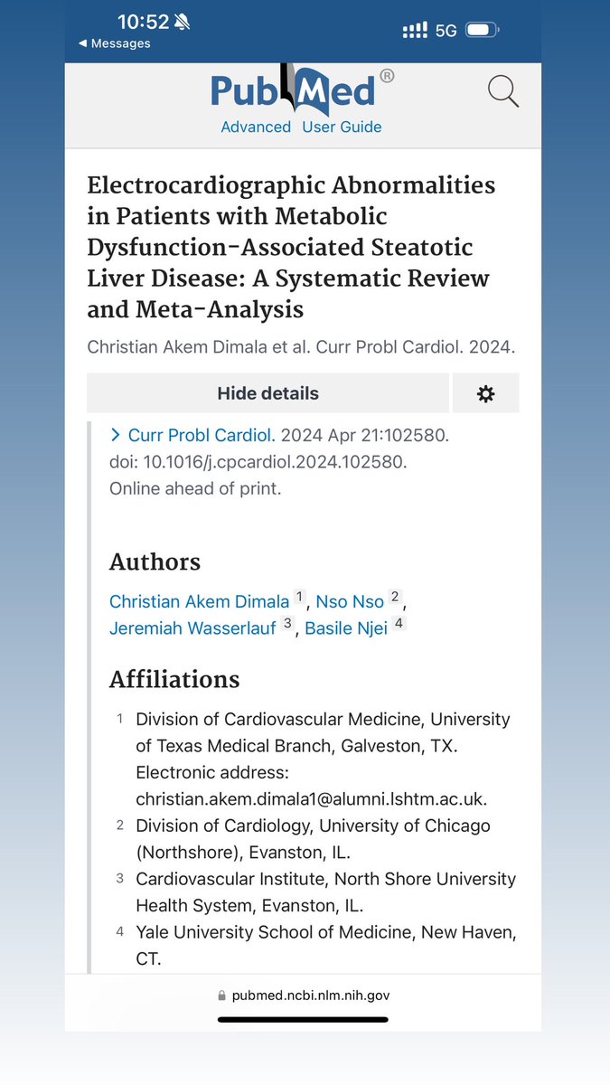Nso Nso, M.D., M.P.H (@viali86) on Twitter photo New publication:
Abnormal ECG findings in individuals with Metabolic-Dysfunction Associated Steatotic Liver Disease.
<a href="/JWasserlaufMD/">Jeremy Wasserlauf</a>
<a href="/ACCinTouch/">American College of Cardiology</a>
<a href="/UCNSCards/">UCNSCardsFellows</a>
pubmed.ncbi.nlm.nih.gov/38653446/ New publication:
Abnormal ECG findings in individuals with Metabolic-Dysfunction Associated Steatotic Liver Disease.
<a href="/JWasserlaufMD/">Jeremy Wasserlauf</a>
<a href="/ACCinTouch/">American College of Cardiology</a>
<a href="/UCNSCards/">UCNSCardsFellows</a>
pubmed.ncbi.nlm.nih.gov/38653446/