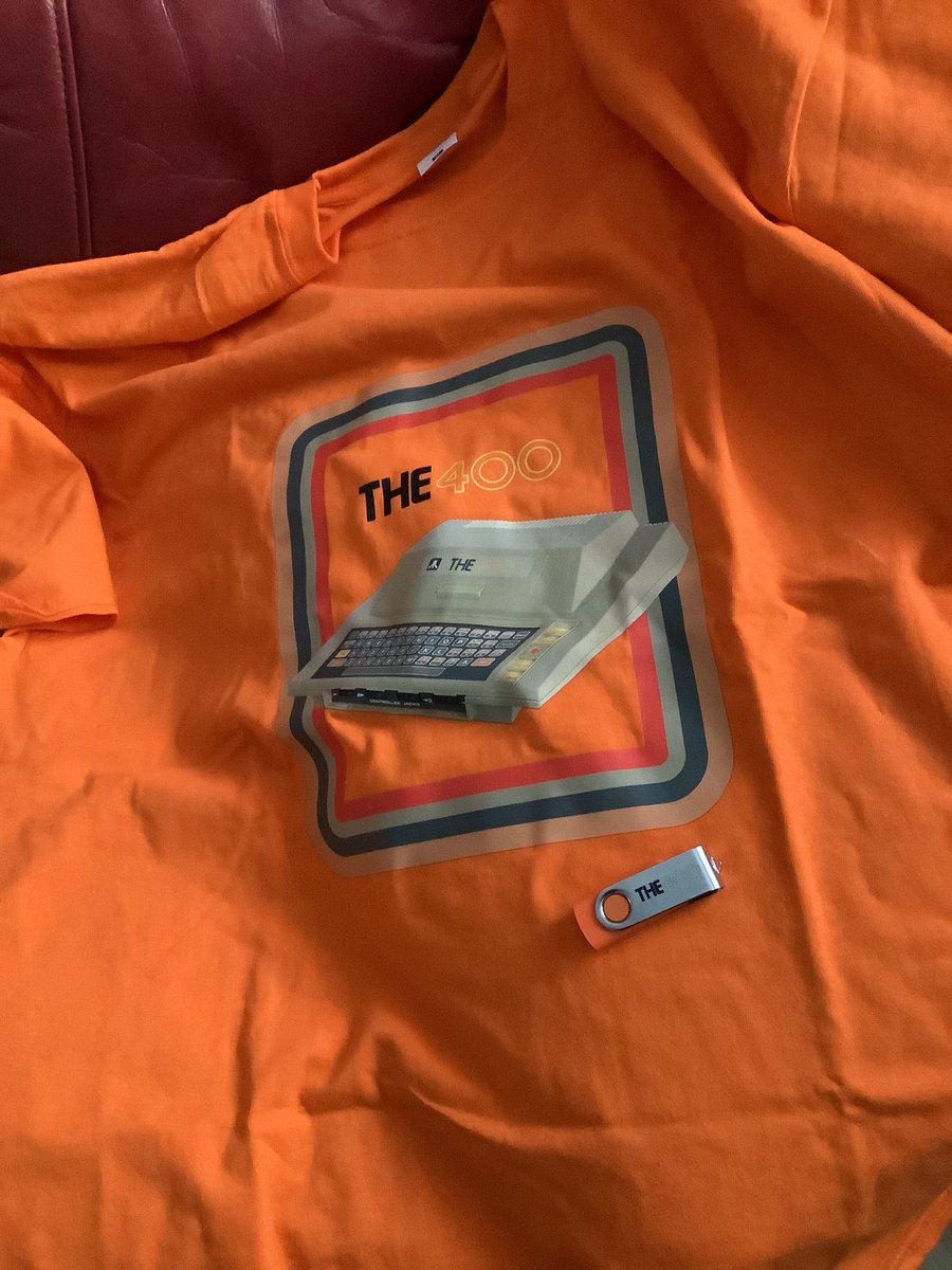 b1rdcor3_games's tweet photo. Huge thank you to @PLAION_UK for #the400mini merch.

Now I need the system to match.

#400mini #tshirt #usb #merch #merchandise #game #gaming #retro #retrogame #retrogames #retrogamer #retrogaming @THEC64_RGL #atari @atari https://t.co/h04VPfOUWa