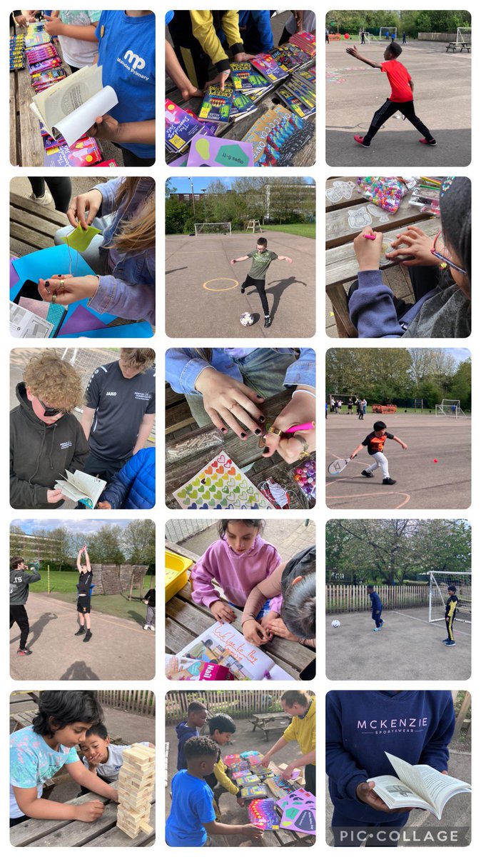 Today’s Wicked Wednesday was so much fun in the sunshine! ☀️ Football, rugby, jenga, nail painting, sewing, crafting and more! We were also really lucky to have a visit from Shaun from @Literacy_Trust who gave us some exciting books to take home! 📚 #commUNITY #Wellbeing