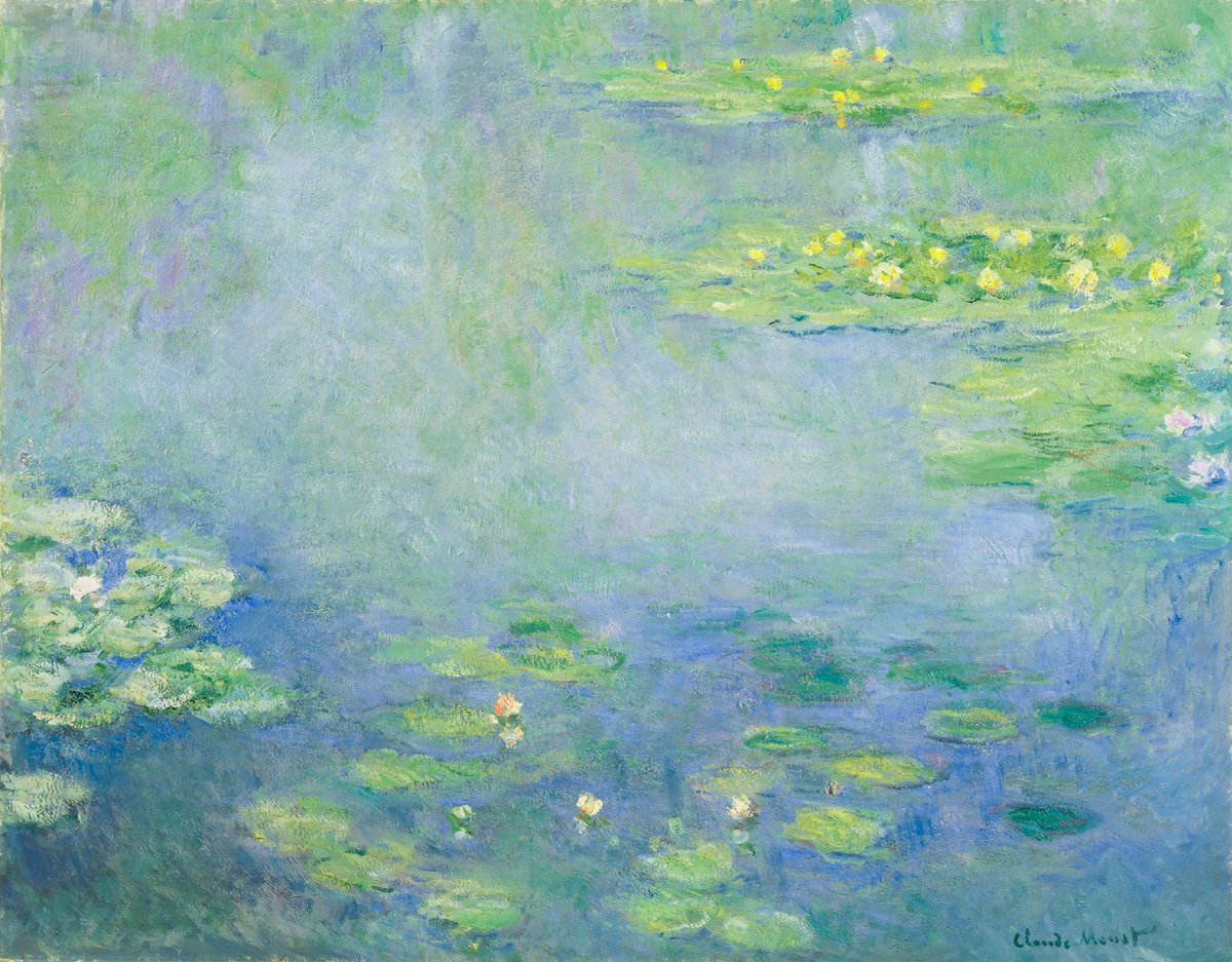 Monet_Claude69's tweet photo. Ya he terminado la obra que ya os enseñe y en la cual llevó trabajando mucho tiempo. La he nombrado "nenúfares" Espero que os guste. https://t.co/E4w6vLSUl5