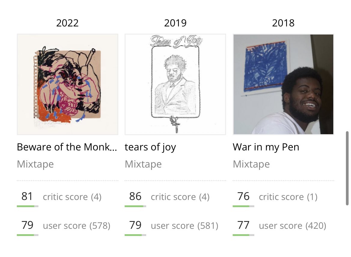 jakebowen's tweet photo. @blessed_routine MIKE is on a comparable run right now. 9 projects ranging from good to incredible since 2018 and still getting better. https://t.co/BOOlUpXN20