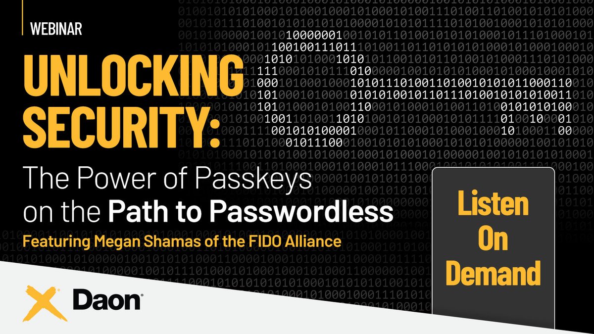 Interested in learning about the power of passkeys? In case you weren't able to attend live, we've made the entire webinar available for you on-demand. Watch now: hubs.ly/Q02tZ5_z0
#passkeys #thoughtleadership