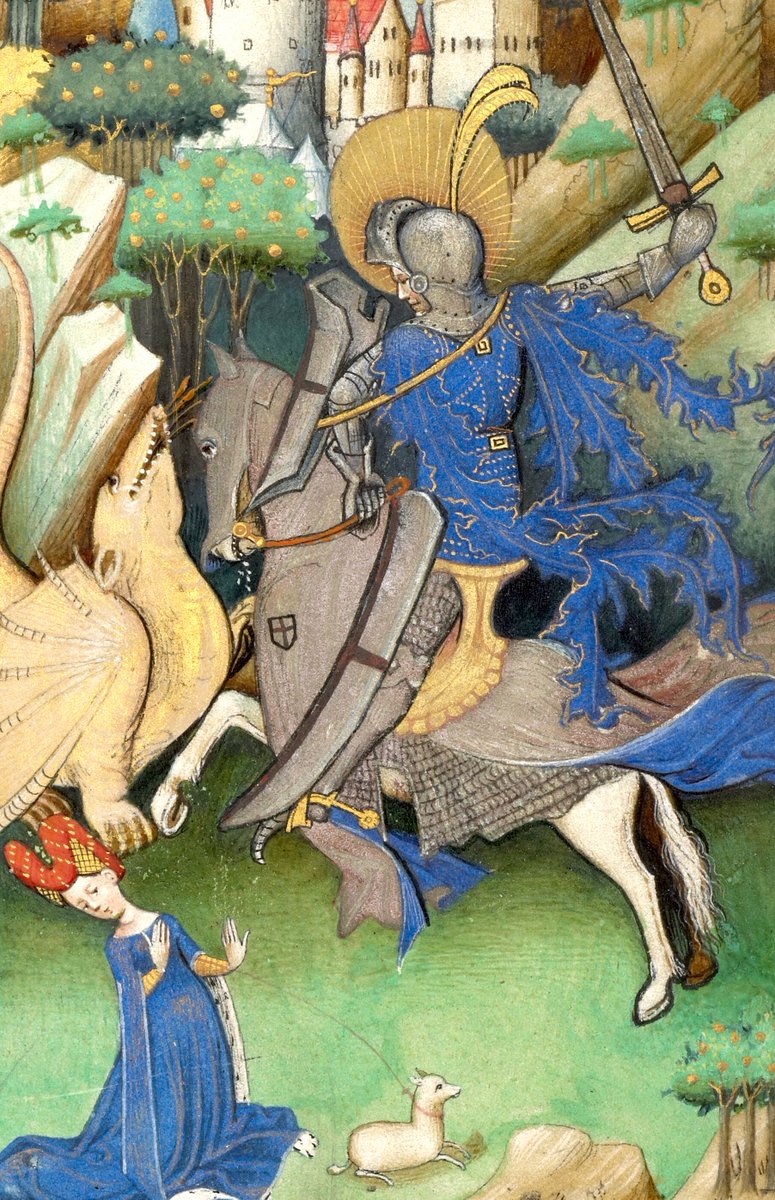 st george and the dragon, flanders, 15th century