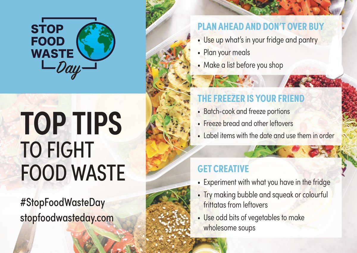 🚨Stop Food Waste Day!🚨
Let's turn food waste into 'food for thought' this Stop Food Waste Day!🌱 
#StopFoodWasteDay #Sustainability
