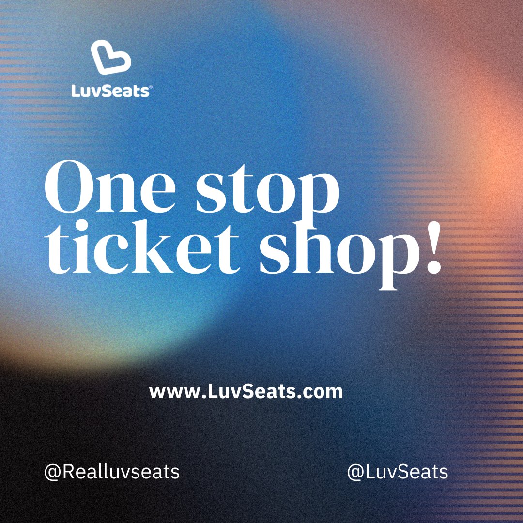 Find this weekends fun on LuvSeats.com
