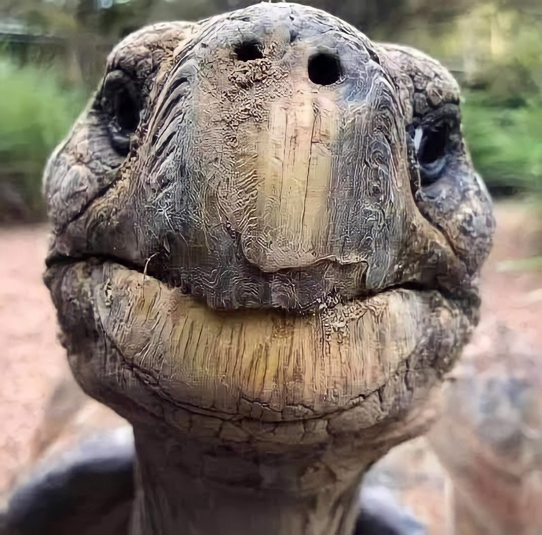 ScreenMix's tweet photo. وجه السلحفاة جوناثان البالغ من العمر 192 والذي أصبح اقدم كائن حي على قيد الحياة الأن 💚🐢 https://t.co/TrO8iuOK2A