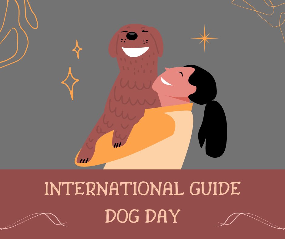 Happy International Guide Dog Day! Guide dogs not only guide their owners, but they provide companionship, independence, safety and the ability for their owners to interact in their community. #GuideDog #GuideDogDay #InternationalGuideDogDay
