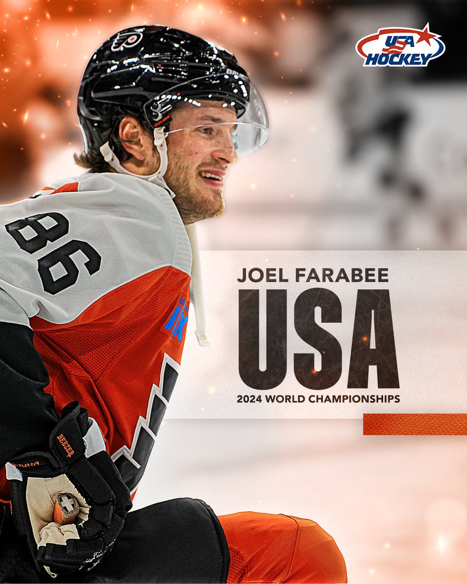 Beezer's repping @USAHockey at the 2024 #MensWorlds! 🇺🇸🏒 🔗: bit.ly/49Q0zDt @FarabeeJoel | #LetsGoFlyers