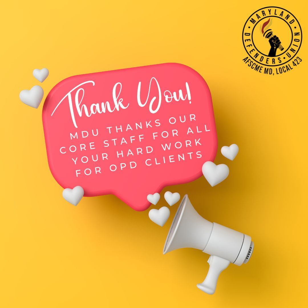 MDDefenderUnion's tweet image. #FundPublicDefense #WallToWallUnion