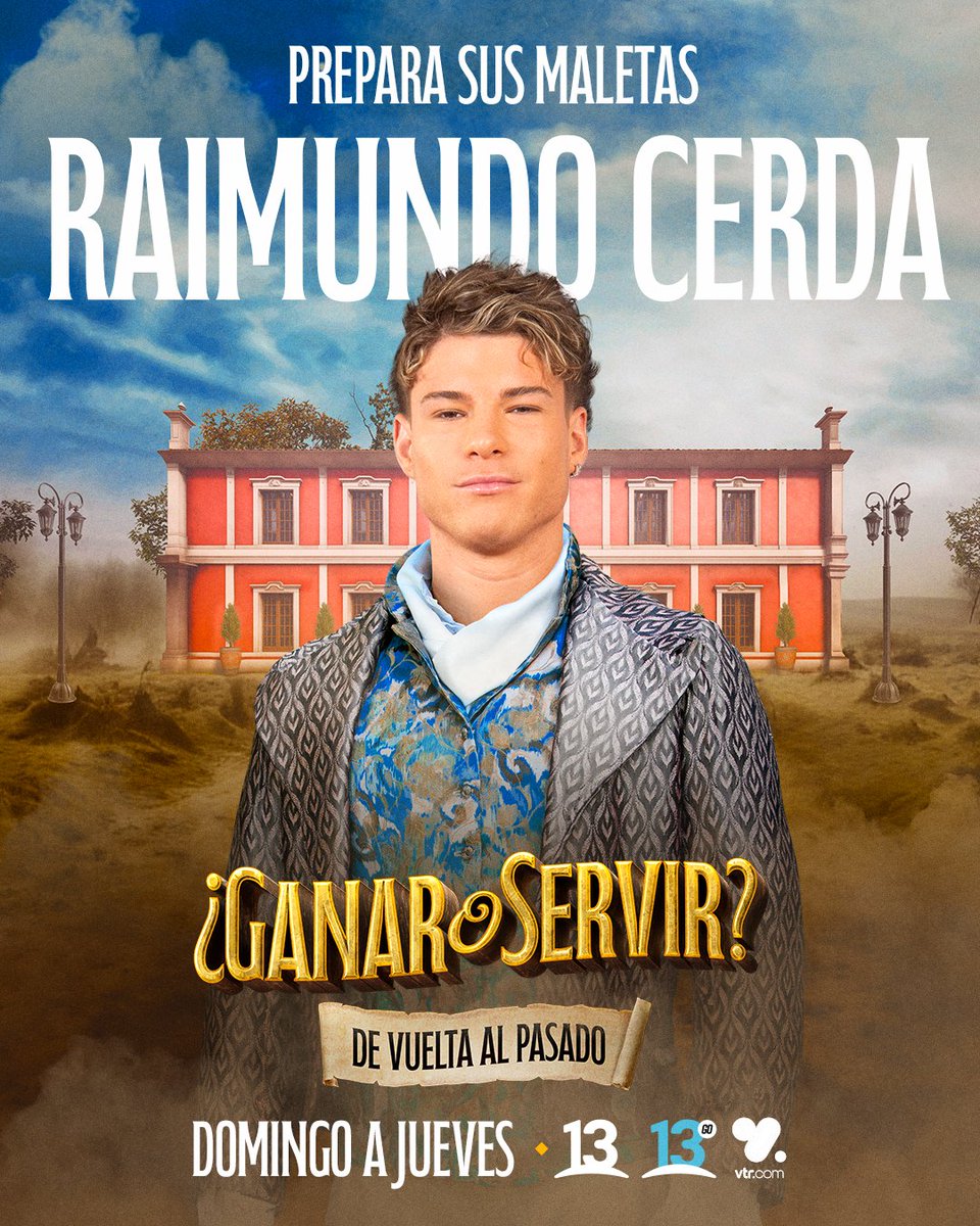 ¡CONFIRMADO! 🤩 Raimundo Cerda es el nuevo participante de ¿Ganar o Servir? De vuelta al pasado. El nuevo reality de #canal13 #ganaroservir #tierrabrava #realities #reality #televisionchilena #RaimundoCerda