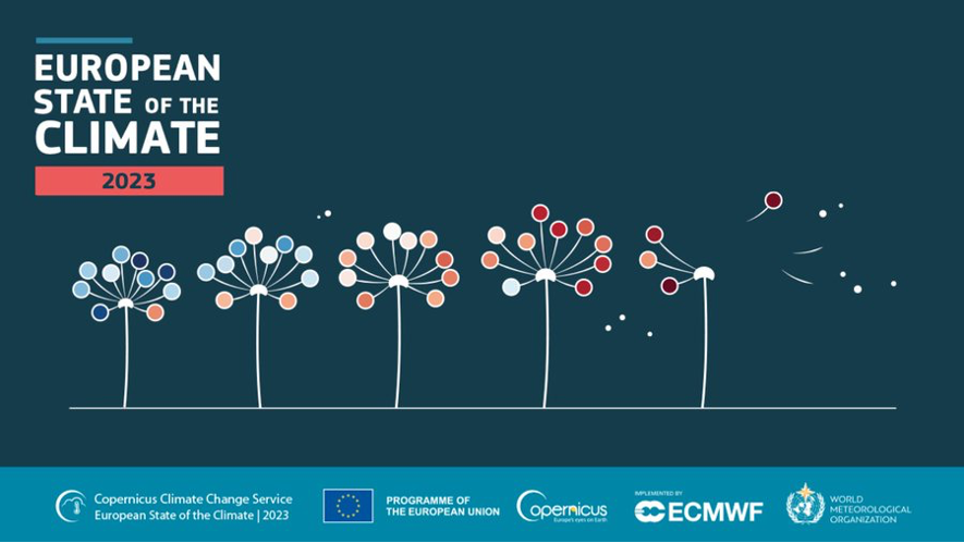 Ihobe_Eus's tweet photo. 📅🌏🌡️ Apirilaren 22an, #LurrarenEguna, “State of the Climate in Europe 2023" #ESOTC2023 txostena argitaratu zen, @CopernicusECMWF Klima Aldaketa Zerbitzuak eta @WMO Munduko Meteorologia Erakundeak prestatua.

Txosten honek datu interesgarriak utzi dizkigu.

🧵Hemen haria👇🏼 https://t.co/PSmolthucr