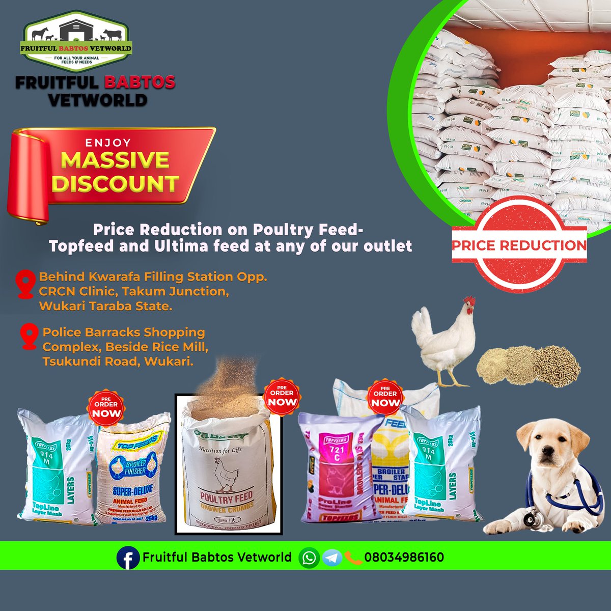 Proffkp's tweet image. Fruitful Babtos vetworld Wukari Price reduction 
#Profkp 
#Raphteq