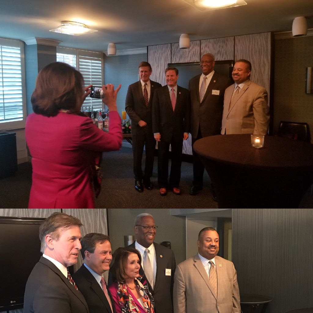 Thinking about the “Donald Caucus” today, pictured here with @SpeakerPelosi, circa 2018. @RepDonBeyer @DonaldNorcross and the late @Donald_McEachin and @DonaldPayneJr