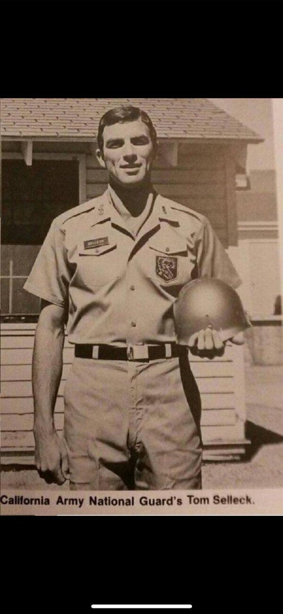 The great Tom Selleck in his California National Guard days.