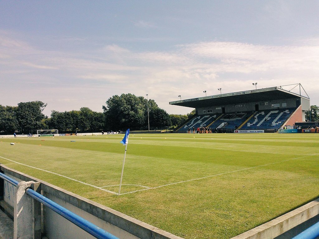 Stranraer FC Stair Park Home Of The Blues Stranraer Dumfries and Galloway Scotland