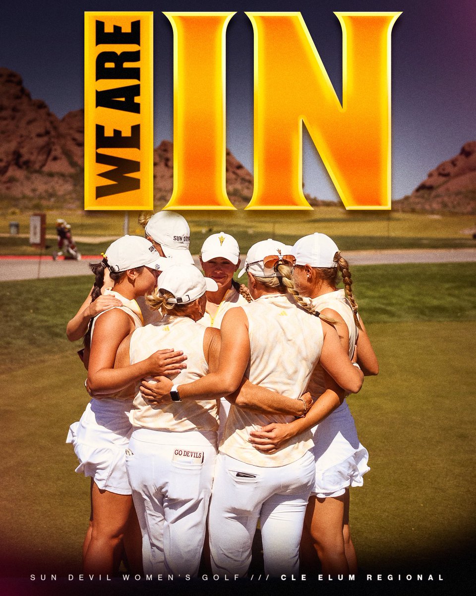 WE’RE IN❕ @SunDevilWGolf has been selected to a NCAA Regional for the 3️⃣1️⃣st straight year 😈 @TheSunDevils /// #ForksUp