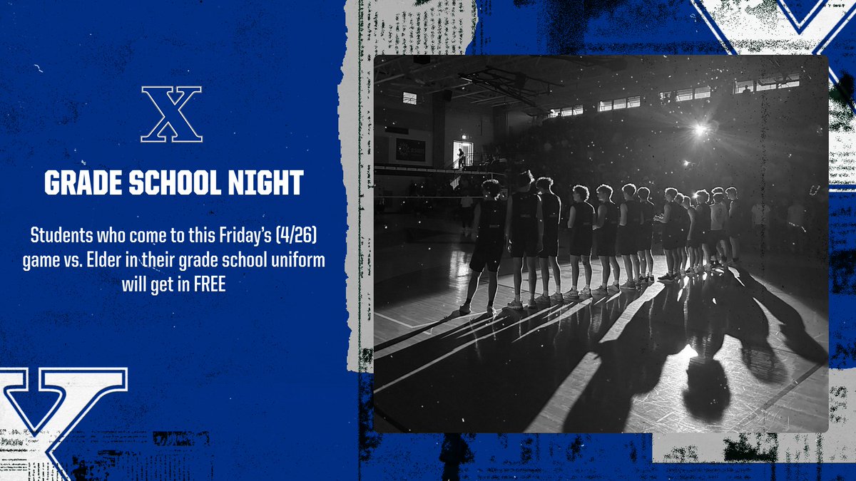 🏐 | UPDATE This Friday's volleyball triple header vs. Elder is GRADE SCHOOL NIGHT. Students can come to the game in their grade school uniform and get in free! Those not on grade school volleyball teams can purchase 🎟️ at stxsports.net/tickets #GoBombers | #AMDG