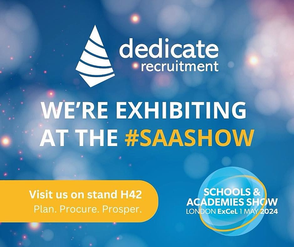 Join us at @SAA_Show next Wednesday 1st May at London's ExCeL for a content-packed day of education inspiration and innovation! Drop by stand H42 to meet the team and chat about all things #education, #recruitment and the future landscape in #careers. #SAASHOW #FanSAAStic