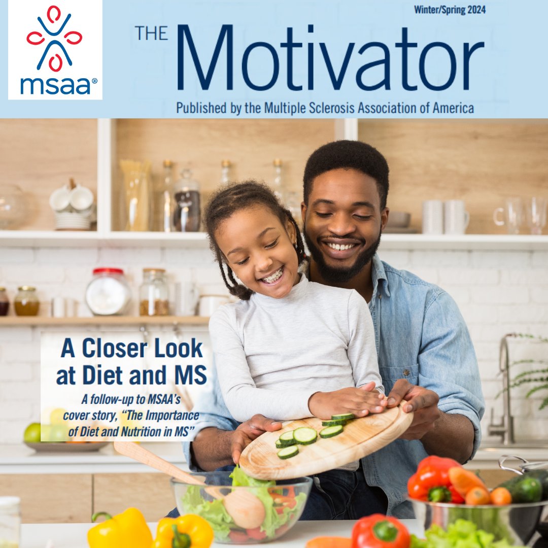 The latest edition of MSAA's magazine, The Motivator, is here!  

This issue provides additional details on several popular diets as well as research challenges and study findings on diet and MS. bit.ly/4b8Idi3

#MSdiet #MultipleSclerosis #MSawareness #MSassociation