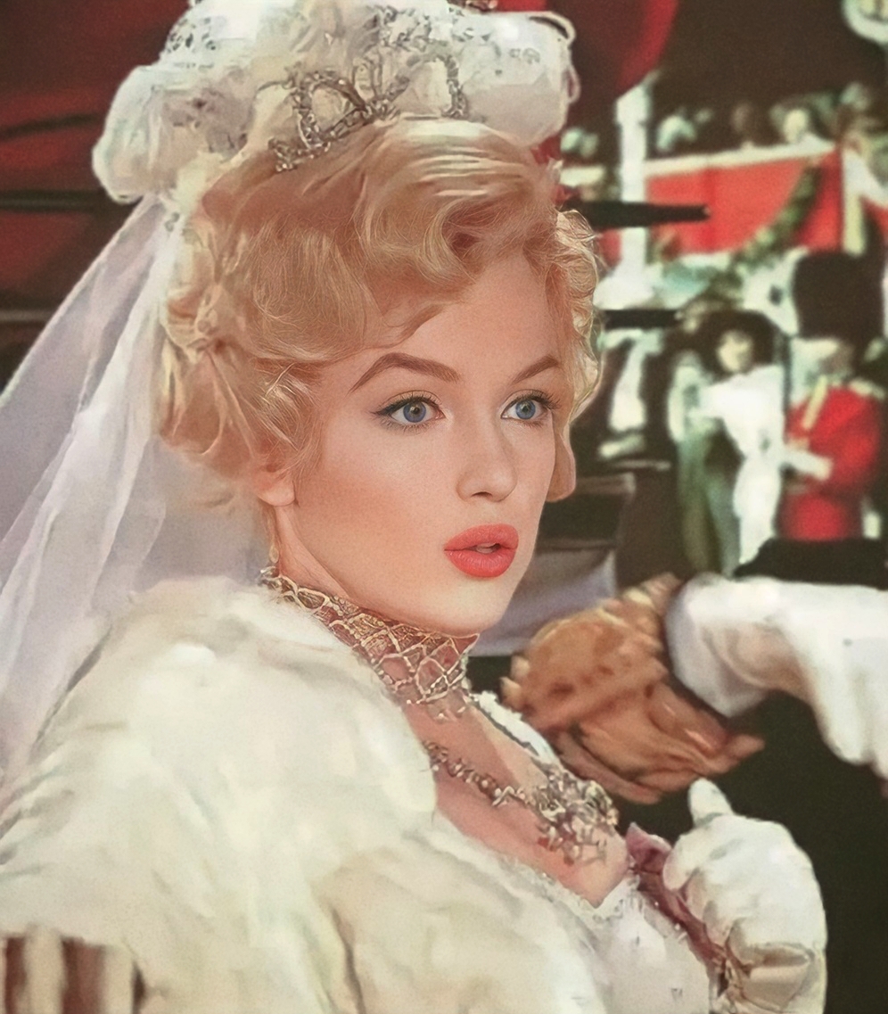 Marilyn Monroe in 'The Prince and the Showgirl,' in 1957.