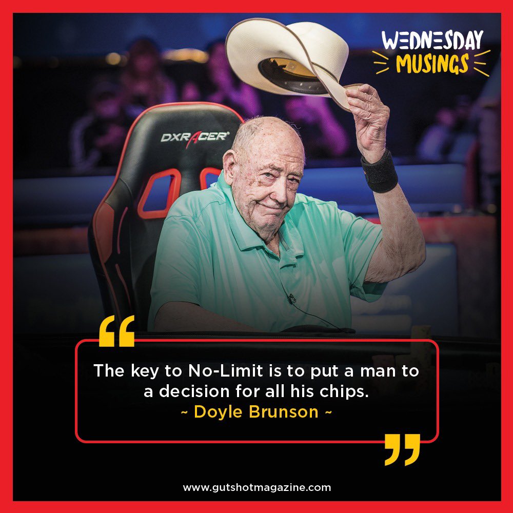 For the love of No-Limit… get those chips 😎

#WednesdayMusings #WednesdayFeeling #WednesdayMotivation #WednesdayMood @TexDolly