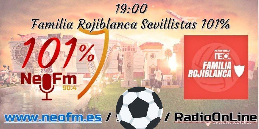 ‼️ Hoy Tenemos Radio

🕖 19:00 Familia Rojiblanca Sevillistas 101% en @neofm_es 

🎧 Colaboradores telefónicos y en el estudio de primer nivel

Patrocinado por BufeteSivianes