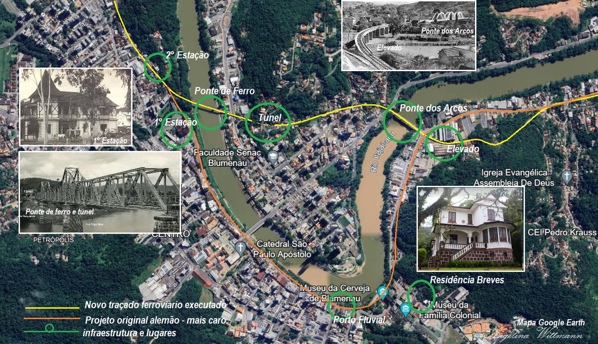 AngelWittmann's tweet image. Será que o engenheiro chefe da #EFSC Breves Filho, ao mudar o traçado da mesma, na centralidade de #Blumenau, não desejava que e ferrovia passasse na frente de sua residência?
#Ferrovia
#AngelinaWittmann
#BrevesFilho