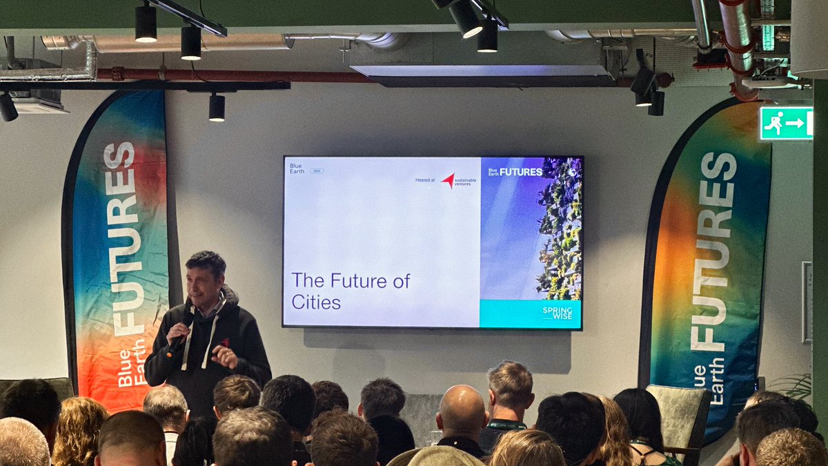 Great to be at one of @BlueEarthSummit’s Futures events focusing on #FutureOfCities today hosted by #SustainableVentures 🏙️ Looking forward to the discussion and connecting with some like-minded individuals looking to have #impact on the world around us 🌍