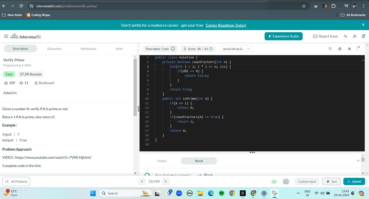 DipteshDutta11's tweet photo. Hi, I finished #Day114 of #365DaysofCode Challenge with
@scaler_official
Q(https://t.co/xAx6KMtjkd)                                                                            Scaler discord community link:https://t.co/I1tHU6ELDn #scalerdiscord #codewithscaler #365daysofcodescaler https://t.co/vU5hBLlkv3