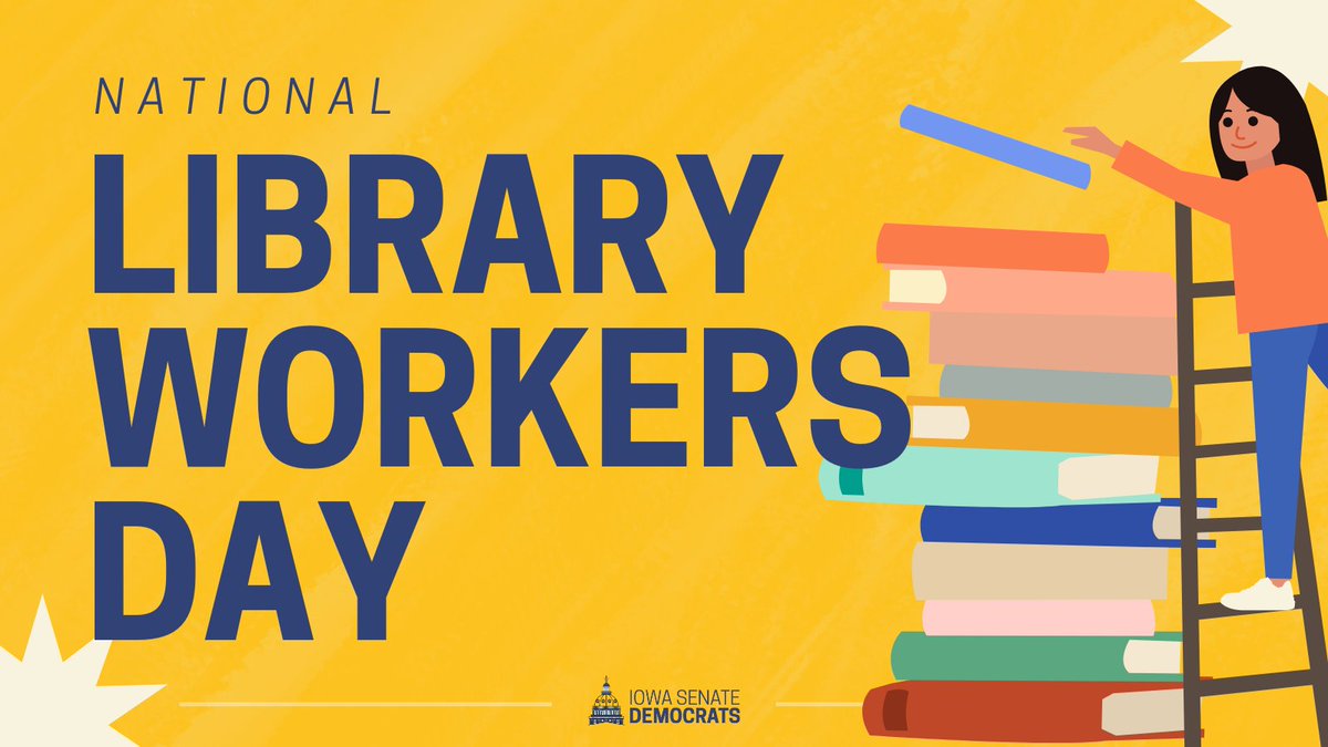 Libraries provide crucial access to information, internet, and programs that enrich our communities. 📚❤️ To all who work in our libraries: THANK YOU for defending Iowans’ right to read.