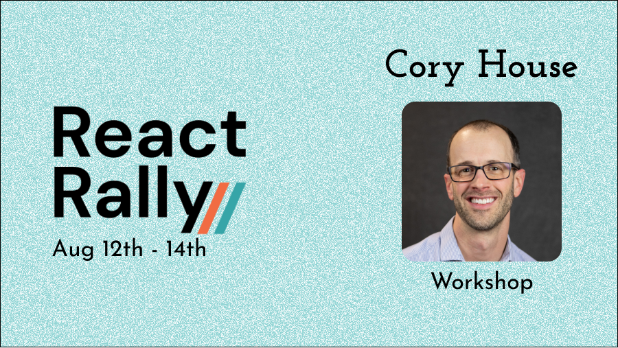 Not one, but TWO workshops offered at @ReactRally The one and only @housecor will be sharing an impressive 10 years of Advanced React with us! Early bird tickets are live now, snag them before they are gone!