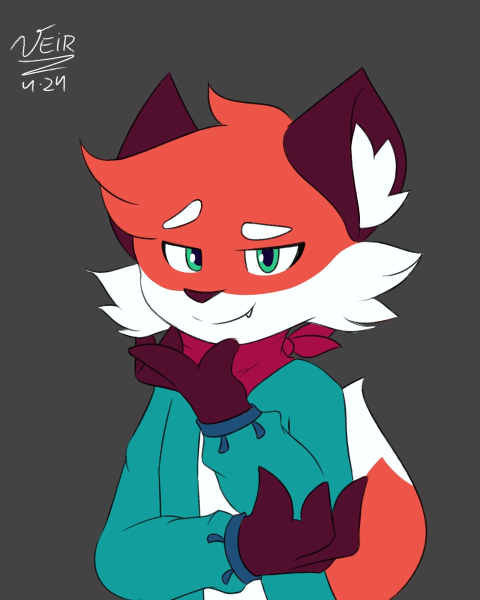 art trade piece for a silly fox