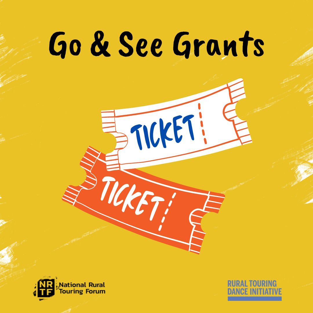 NRTF @ruraltouring and RTDI are delighted to offer 'Go & See Grants', open to member schemes and their promoters, as well as RTDI affiliates 🥳 These grants are intended to enable recipients to experience more shows, events and new ideas ⭐️ More info: buff.ly/3UvEqG0