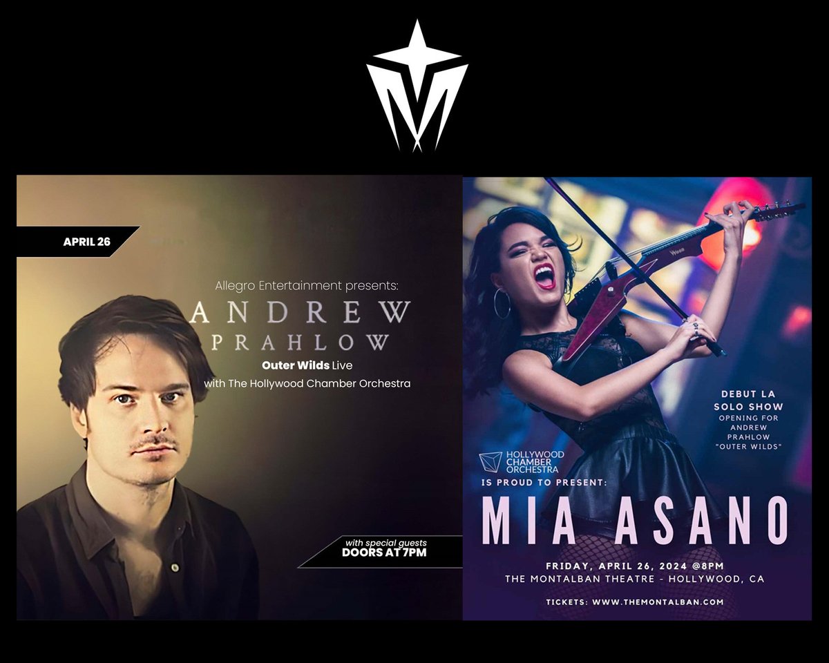 SoundTrackFest_'s tweet photo. Andrew Prahlow: Outer Wilds Live with The Hollywood Chamber Orchestra + Mia Asano Special Guest
https://t.co/oEScfEXmuA

Andrew Prahlow: Outer Wilds Live
https://t.co/FcnfUcDA7E

@andrewprahlow
@HCOrchestra
@TheMontalban
@miaasanomusic https://t.co/sAKbhgwyYV